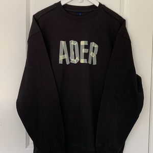 ADER ERROR Oversized Tape Logo Crew